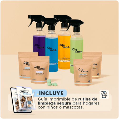 Kit Completo de limpieza Clevana (Rinde hasta 2 meses)